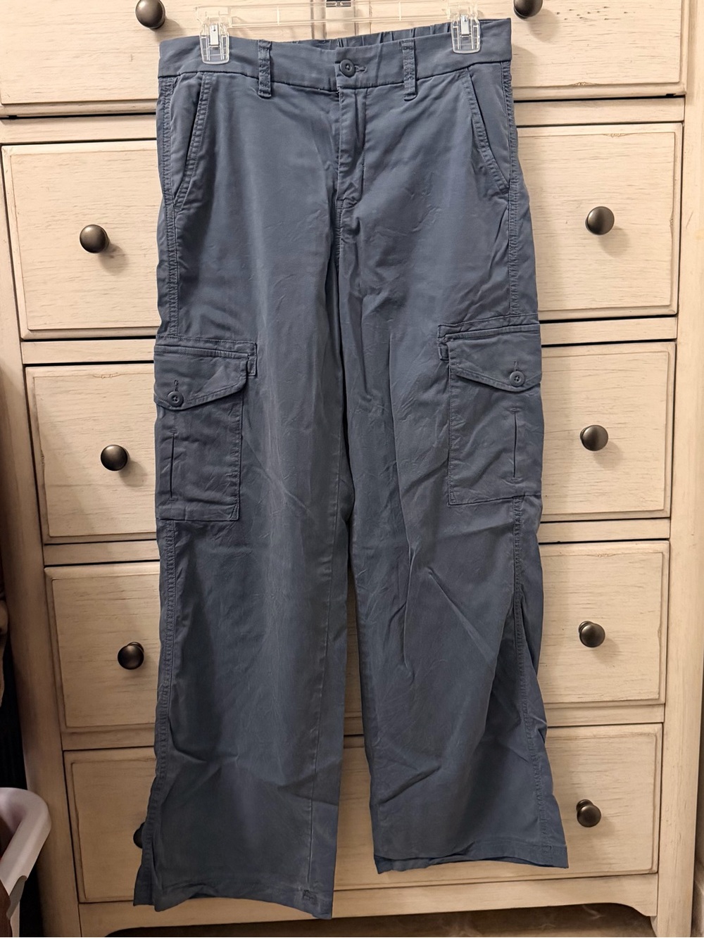 AE Mid Rise Baggy Wide Leg Pangs - Slate Blue